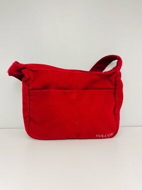 Y2K Small Red VOLCOM Shoulder Bag